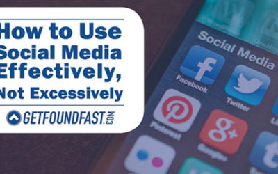 Use Social Media Effectively Not Excessively