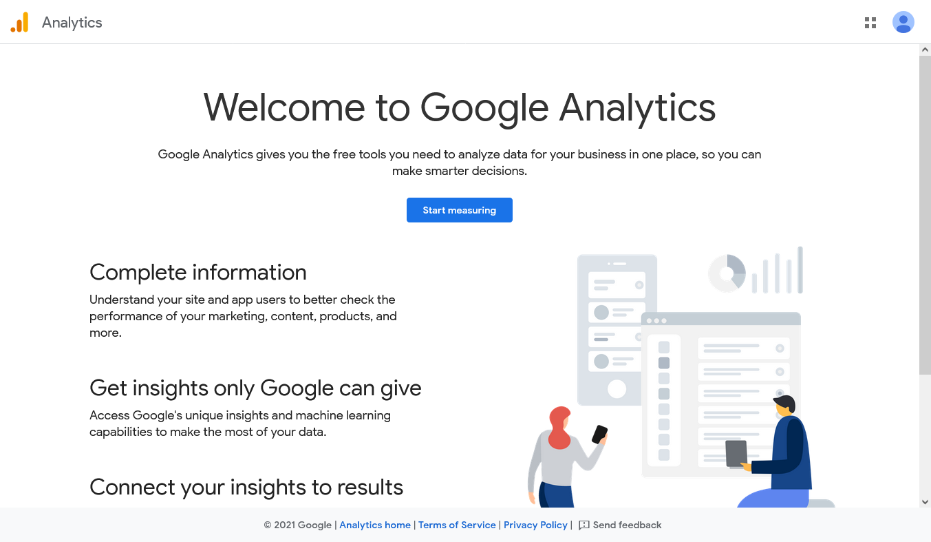 Digital marketing tools - Google Analytics